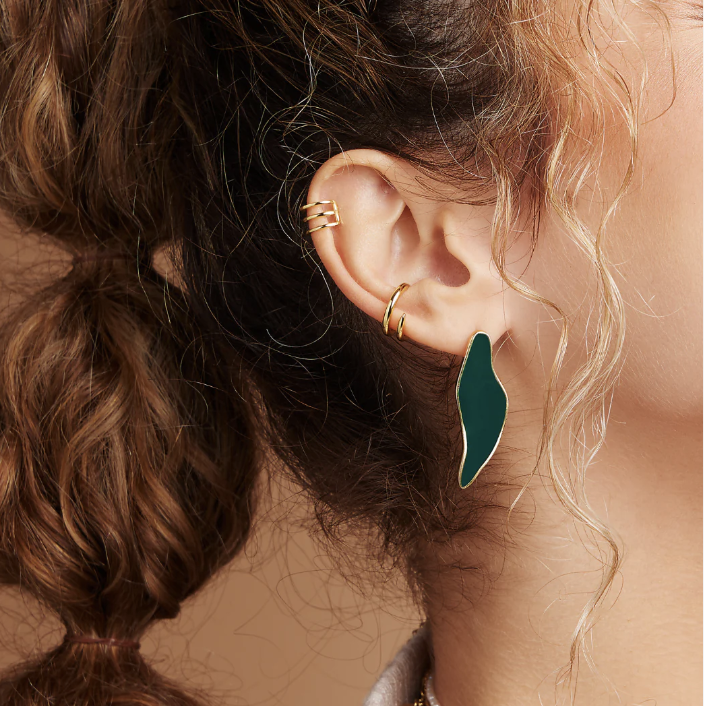la tendenza degli orecchini ear cuff